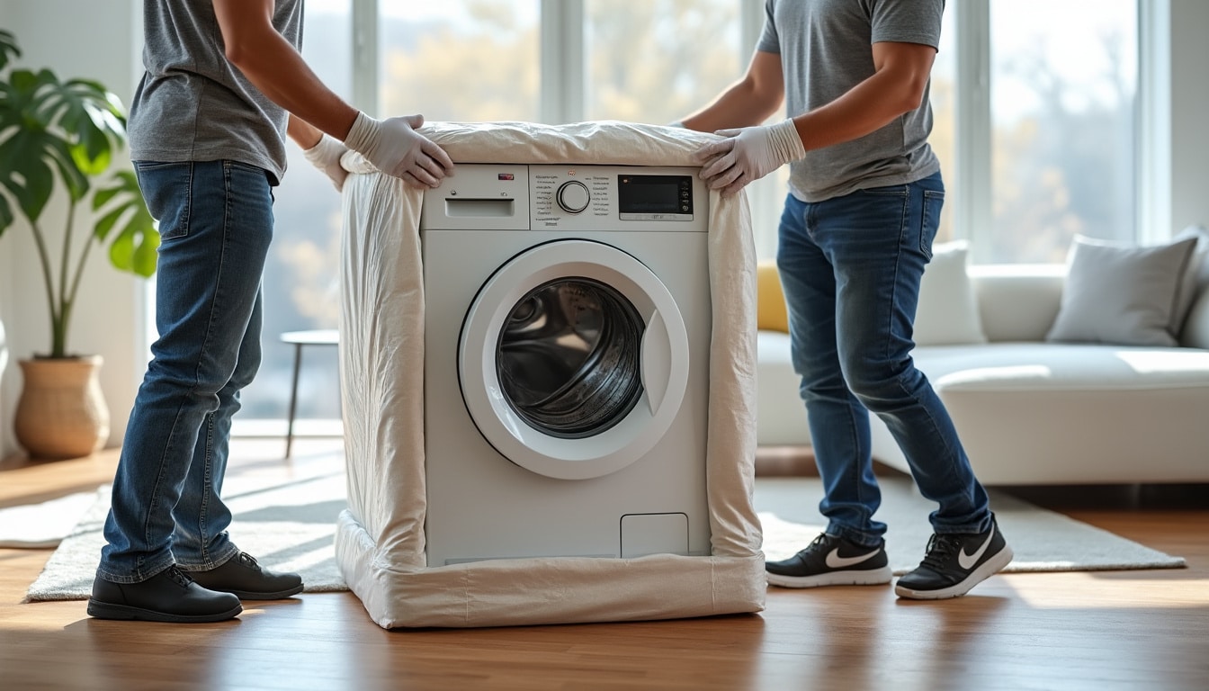 Déménager une machine à laver : sans rien abîmer