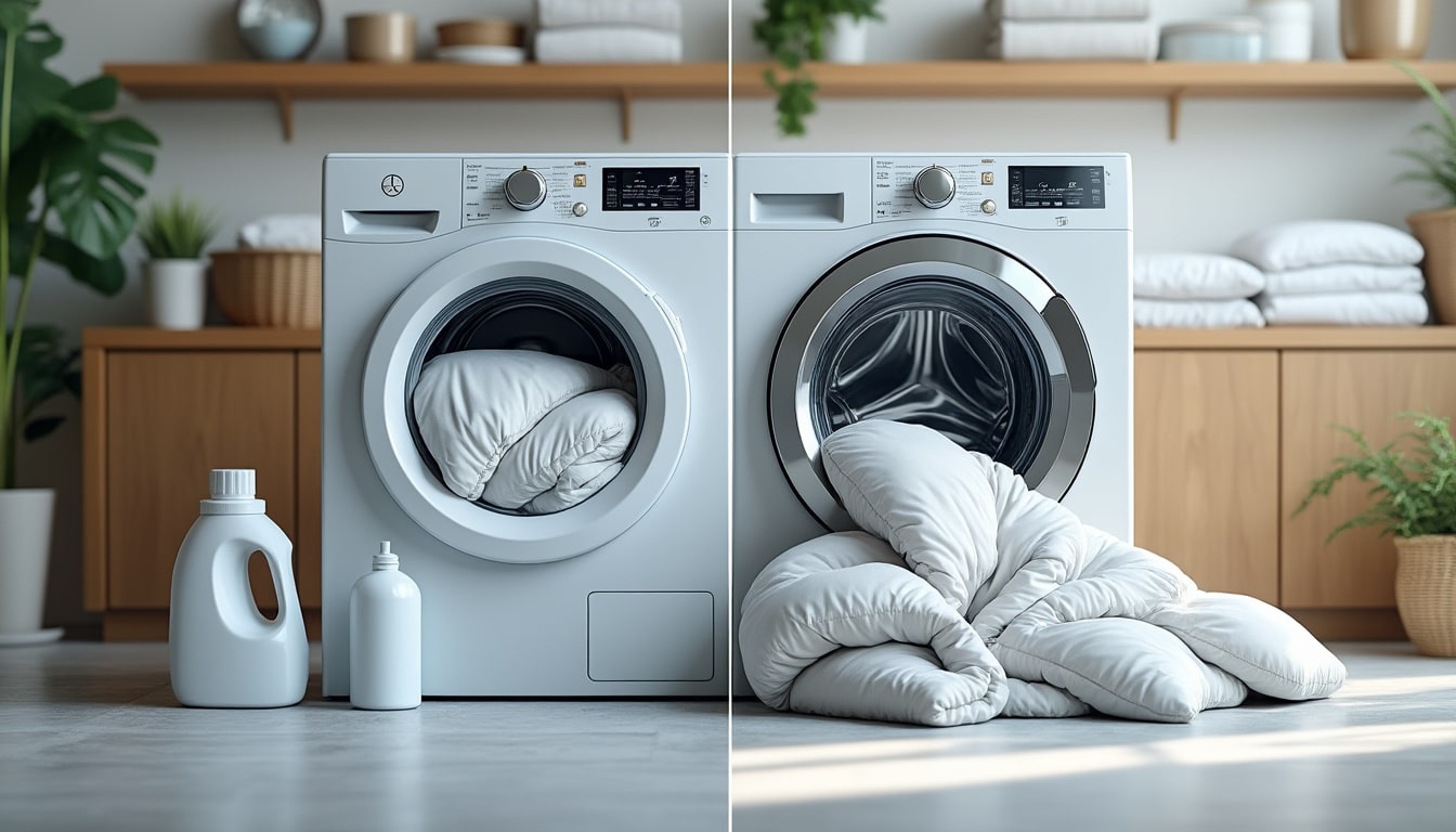 Lavage des couettes en machine : la bonne méthode et les erreurs