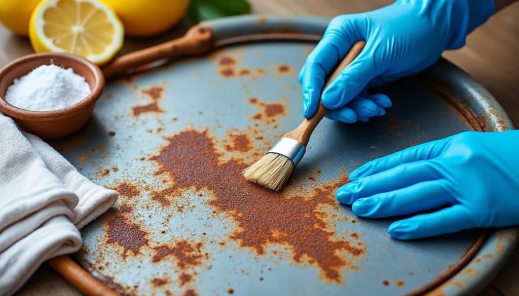 Enlever une tache de rouille : méthode et matériel