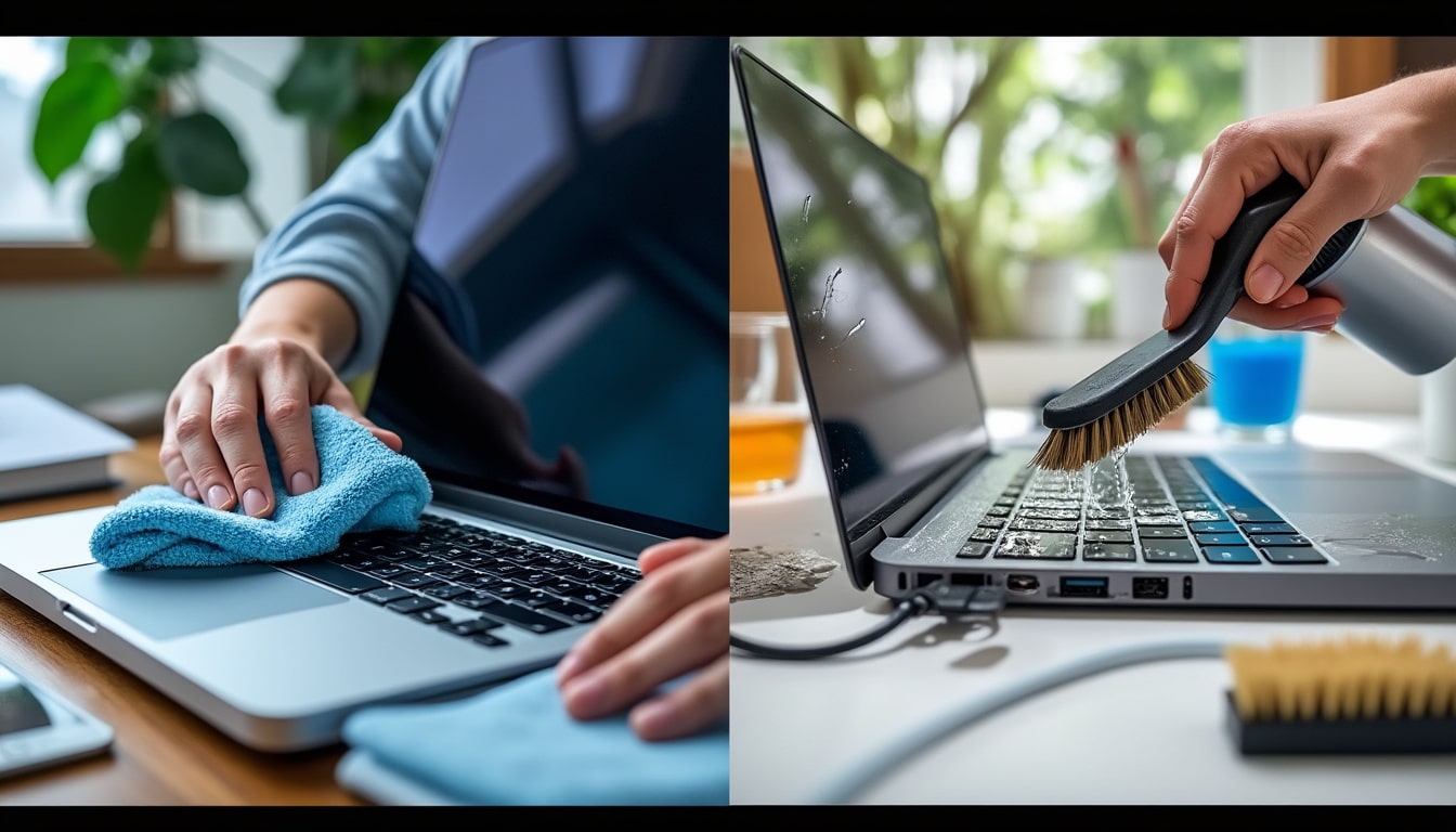 Nettoyage d&rsquo;un pc portable : la bonne méthode et les erreurs