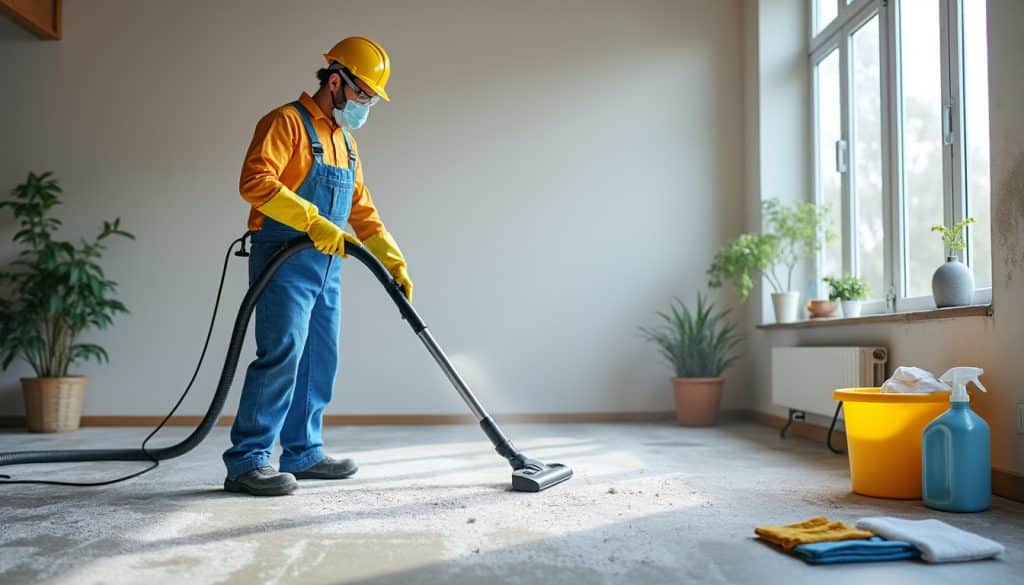 Nettoyage après travaux : l&rsquo;ordre et les précautions