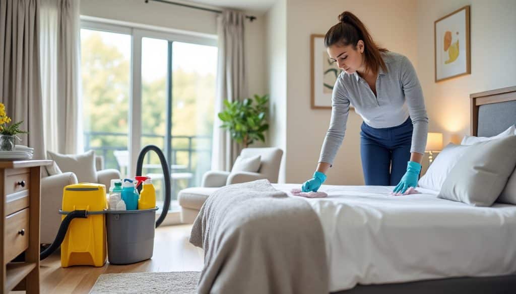 Nettoyage d&rsquo;une location saisonnière : la routine entre deux séjours
